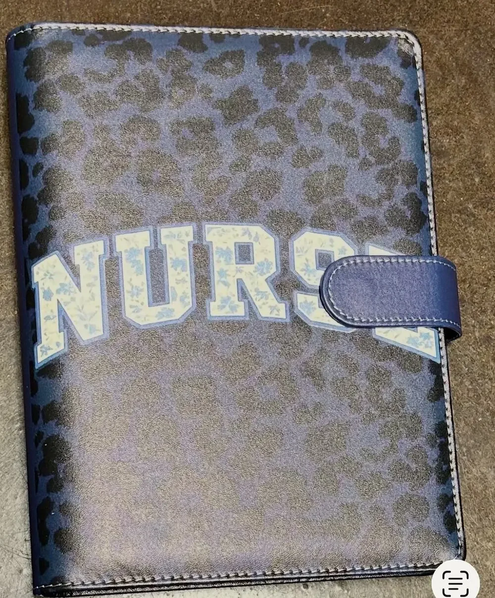 Leopard Nurse A5 Binder w/ paper